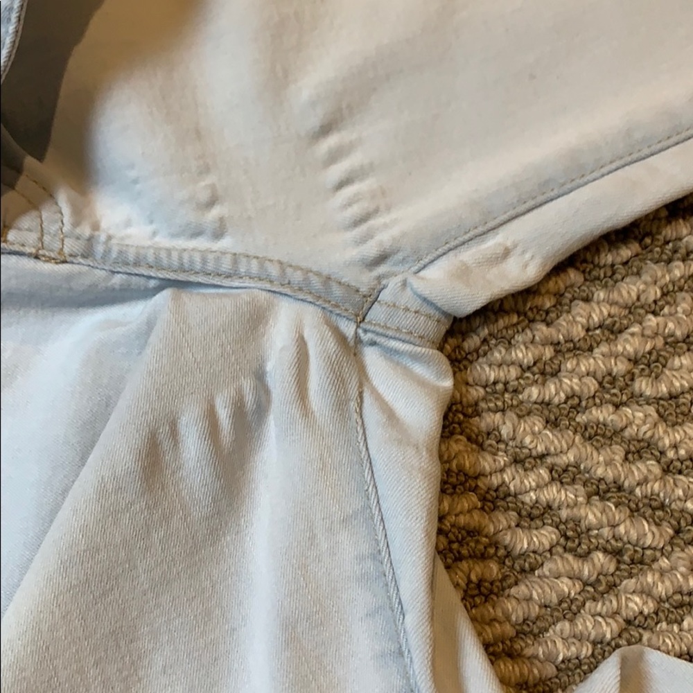 Pale blue Buffalo jean capris - Picture 6 of 7